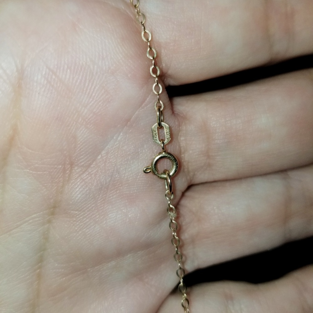 10k Gold GCC Bracelet with empty name plate - Picture 7 of 7